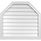 Ekena Millwork Octagonal Top Surface Mount PVC Gable Vent w/ 2"W x 1-1/2"P Brickmould Frame, 32"W x 30"H GVPOT32X3002SN - alternate 1